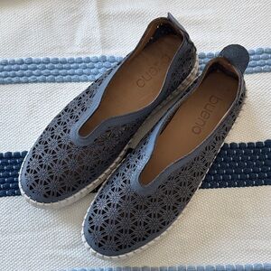 Bueno Women's Denim Blue Perforated Loafers that mold to foot! Worn once !